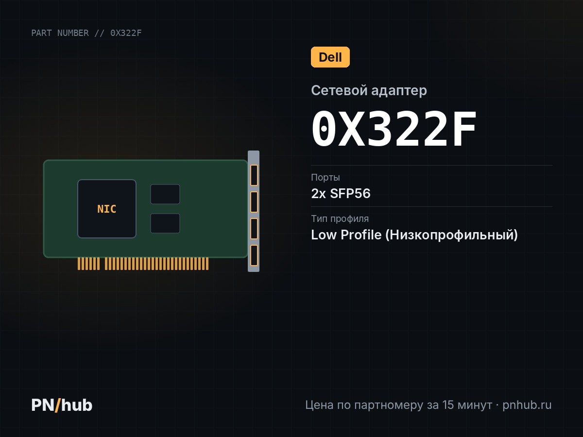 0X322F — DPU ускоритель AMD (DELL) Pensando DSC2-25 2x SFP56 25GbE