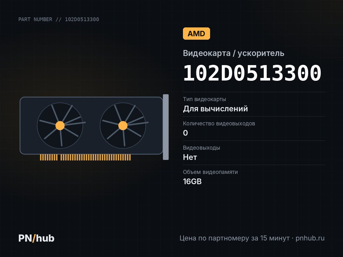 102D0513300 — AMD Radeon Instinct MI25 16GB HBM2