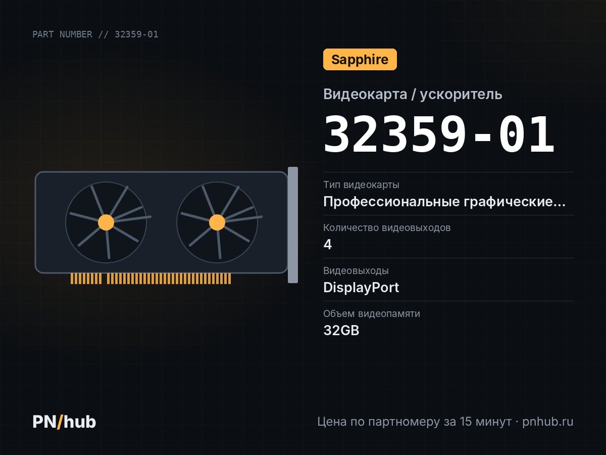 32359-01 — Sapphire Radeon AI PRO R9600D Passive 32GB GDDR6