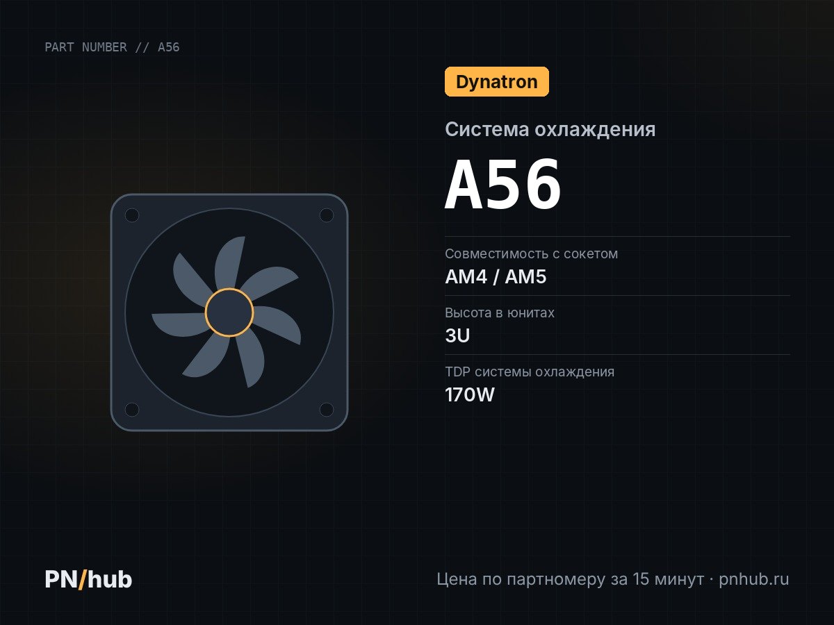 A56 — DYNATRON A56 (3U, Active, AM4/AM5, 170W)