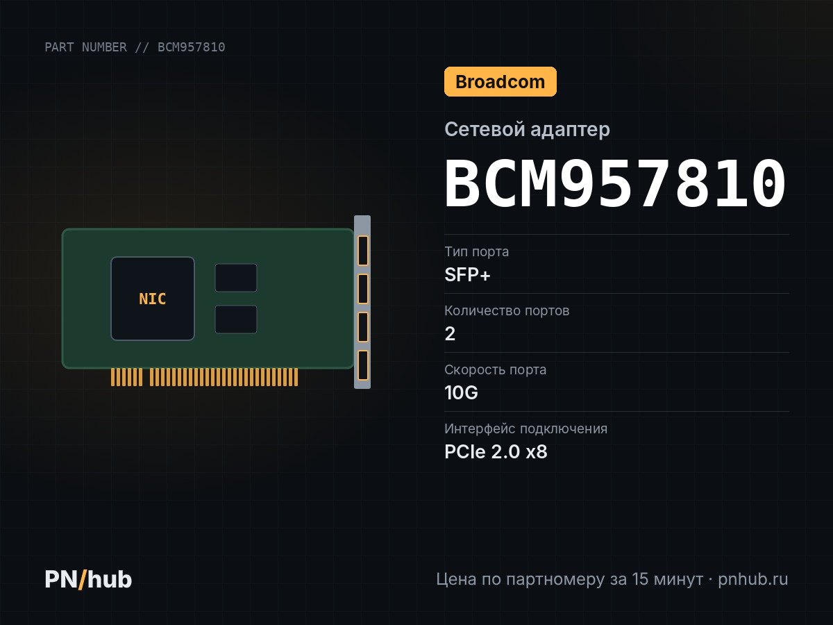 BCM957810 — Broadcom BCM957810 (2x SFP+ 10GBE)