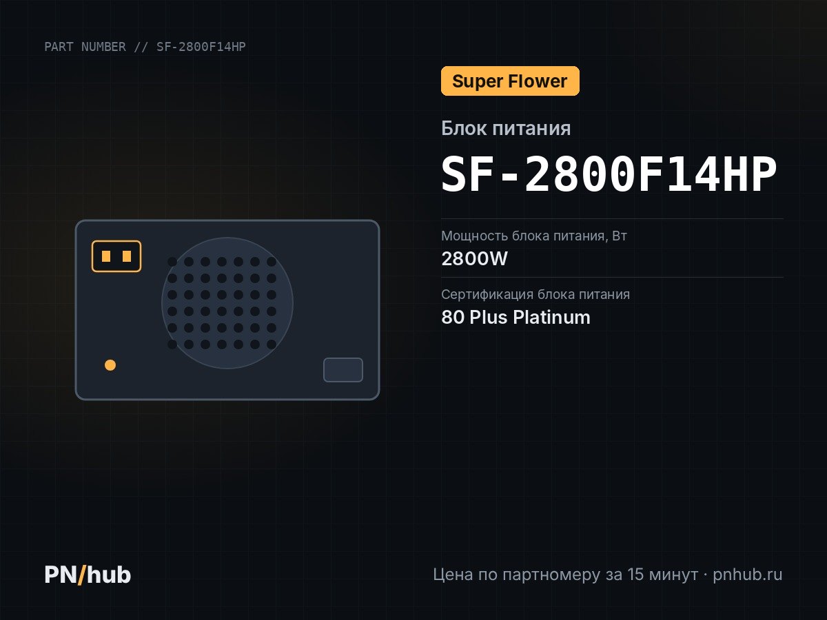 SF-2800F14HP — Super Flower Leadex Platinum (2800W, ATX)